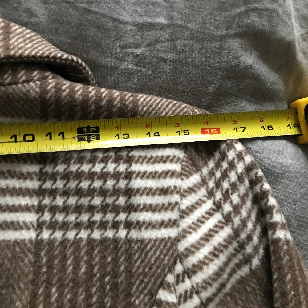 NWT Classic Long Plaid Coat - Picture 6 of 7